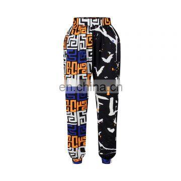 OEM Womens Zipper Close Legging Yoga Design African Print Colorful Casual Pant photo-2