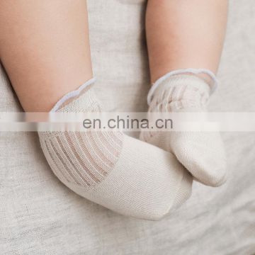 Hot Sale New Mesh Thin Cotton Children's Socks Solid Color Loose Baby Socks