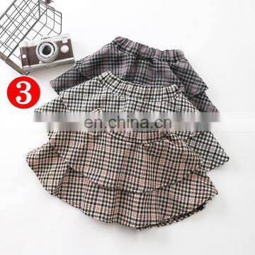 Sprint Autumn Vintage Kid Girl Pleated Skirt Children Girl Solid Pu Leather Pleated Skirt Short School Girl Skirt for 4-8T photo-4