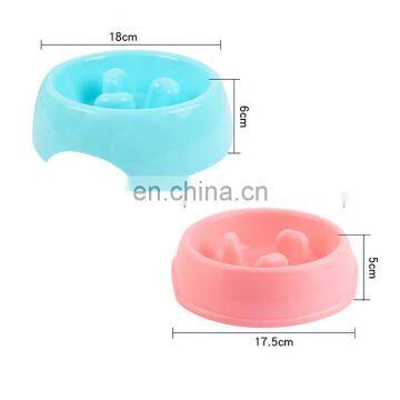 HQP-WS033 HongQiang New Anti-slip Anti-choking Pet Bowl Healthy Bowl Anti-choking Puppy Slow Food Bowl