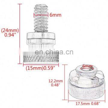 Motorcycle Rear Fender Seat Bolt Screw Nut License Plate Mount Knob Cover For Harley XL Dyna Touring COV Softail photo-7