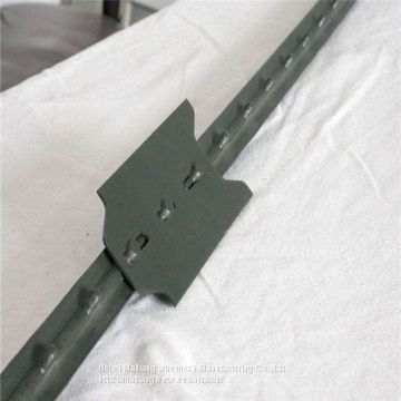 Heavy Duty Metal Studded T Post Steel Green Painted Fence Post