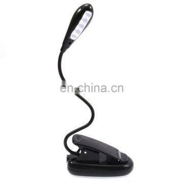 Rechargeable USB Power Led Flexible Clip Book Light For Bedroom Table Desk Lamp