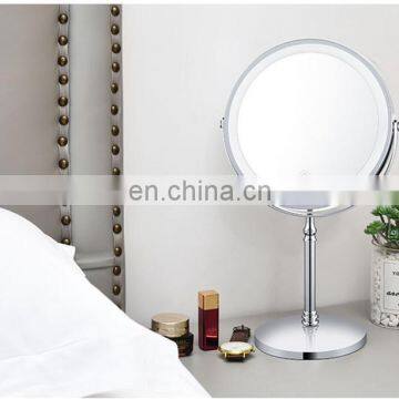 DDP Shipping LED Portable Makeup Mirror Round 8 Inch Makeup Desktop Cosmetic Mirror 10x Magnificationt Mirror photo-5