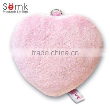 Wholesale China factory red pink heart shape plush cd case