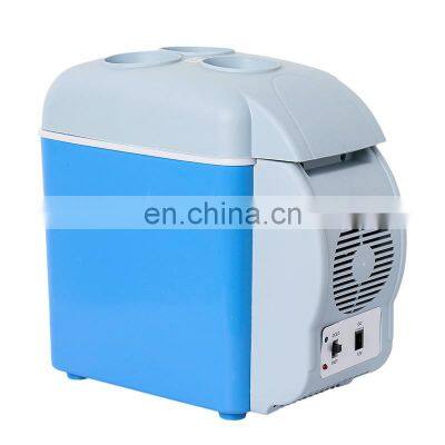 Wholesale 7.5L 12V portable cosmetic small refrigerator mini car vehicle fridge with glass door