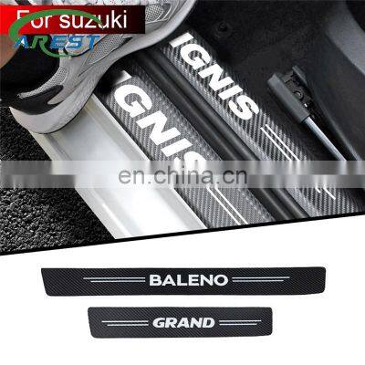 4pcs car sticker Door slot Sill Sticker decoration For Suzuki SWIFT ALTO BALENO GRAND IGNIS JIMNY SAMURAI SX4 VITARA Accessories