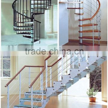 Supply all kinds of steel stairs wooden stair