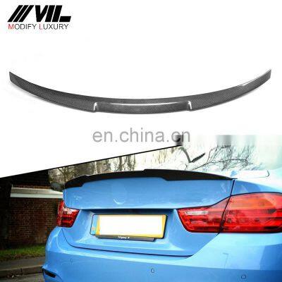 F82 M4 Carbon Fiber Rear Automobile Spoiler Wing for BMW 2015