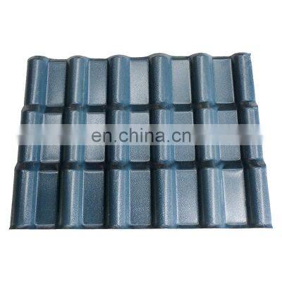 Modern building materials PVC lightweight plastic fireproof synthetic resin composite roof tiles for villa residence