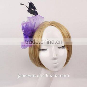 Elegant Hair Accessories Party Feather Fascinator HairClip photo-3