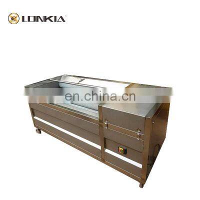 Fully Automatic Electric Brush Roller Washing Machine for Sweet Potato Taro Ginger Carrot Cassava Peeling Machine photo-4