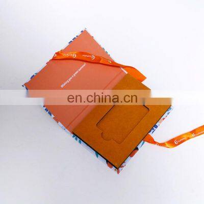 Factory Price Case High Quality Custom Logo Book Style Box Black Rigid Paper Cardboard Hair Gift Packaging Boxes With Ribbon