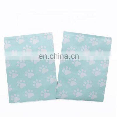 Wholesale custom small sachet snack packaging bag pet food 3 side seal bag