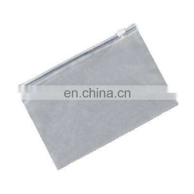 Custom Logo Plastic Clear Slider Zip Zipper Bag Clothing Packing Bags With Zipper Lock photo-3