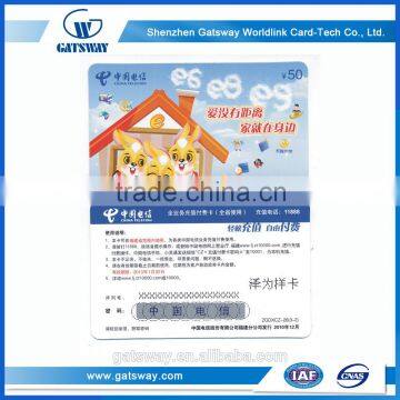 Hot Selling Pvc Plastic Design Pvc Calling Card Printing