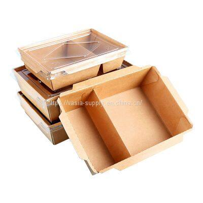 Disposable Paper Lunch Box Large eco friendly takeaway food packaging