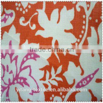 New design printed linen fabric for garments