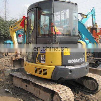 Komatsu pc55 used mini excavator for sale, used komatsu excavators 5 ton digger for sale