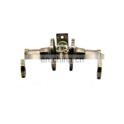 Wholesale Price Antique Brass Zinc Alloy US National Design Safe With Entry Keyed Door Handle Lever Lock photo-5