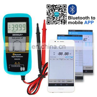 Allsun EM3255 Digital Multimeter With Use With Mobile App CAT III 600V Max. Reading 3999 Auto Power Off photo-2