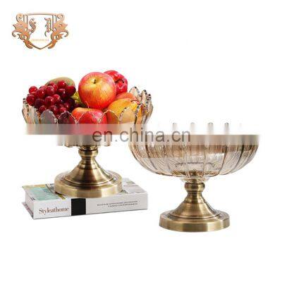 Pedestal Modern Flower Decorative Footed Fruit Bowl