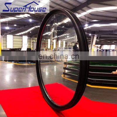 Superhosue Factory Direct Sales Round Fixed Glass Window/aluminium Open Circular Windows With Australian Standard Glass