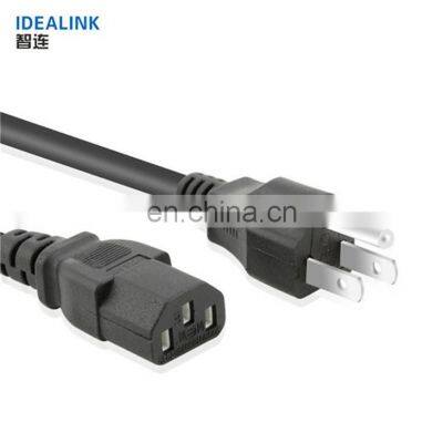 Customizable Pvc Jacket 3 Pin Laptop Ac Power Cords Cable