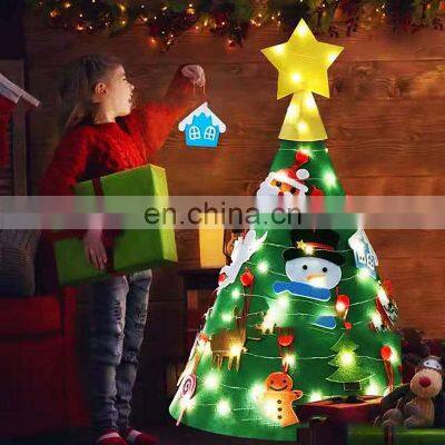 Reusable Felt Desktop Front Door Soft Tree Star Retro Personalized Christmas Ornaments Decoration photo-5