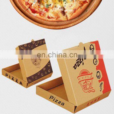 Custom Size Food Grade Brown Pizza Box Disposable Kraft Paper+Corrugated Paper+Kraft Paper Pizza Box With Your Own Logo photo-4