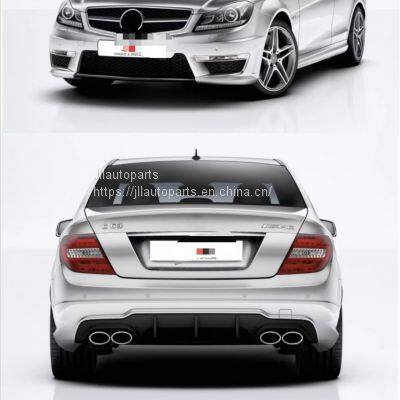 Mercedes-Benz C-Class W204 Changed to C63 Full Set of Enveloping Accessories