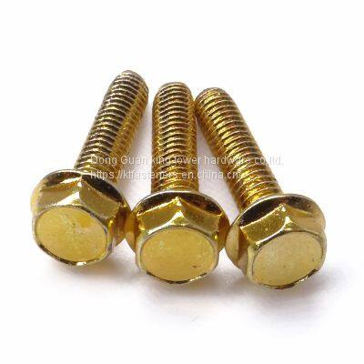 Brass Hex Flange Head Screw Machine Bolt photo-2