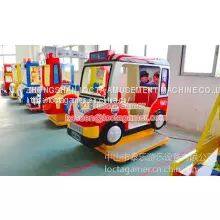 Zhongshan Tai Le Play Children's Indoor Video Game Carnival Rocking Car Rocking Machine Coin-operated Self-service Mini Bus 3 Seats FRP photo-3