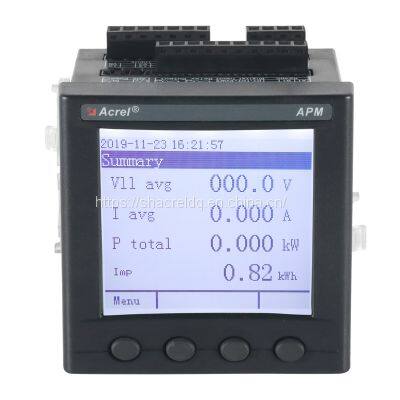 Acrel APM830 AC Multifunction Smart Meter SD TF/Digital Multimeter Wattmeter/3P3L 3P4L Electric Network Power Quality Analyser