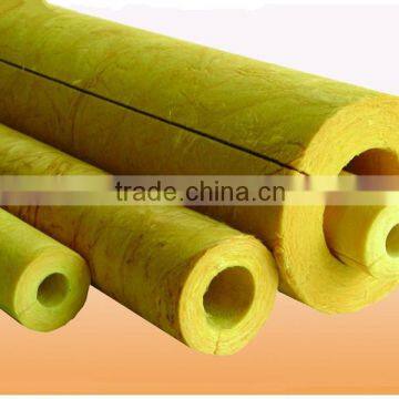 Fiber Glass Wool Pipe Thermal Insulation Material