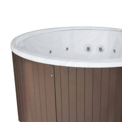 Round Modern Design Free Standing Outdoor Hydrotherapy Massage SPA Bath Hot Tub Acrylic Whirlpool Massage Bathtub photo-2