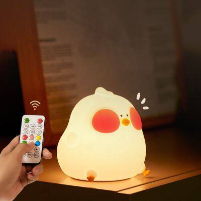 New Smart Home Lights LED RGB Sensor Silicone Bed Lamp Timer Kids Nursery Remote Control Sleep Night Light