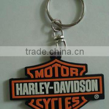 cheap promotional gifts flexible PVC keychain, PVC gel key ring