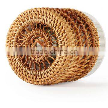 2016 New Design Vietnamese Rattan Weaving Portable Originality Bluetooth Speaker With Colorful Led Light photo-6