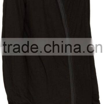 Wholesale Loose Lightweight Black Jersey Hoodies photo-4