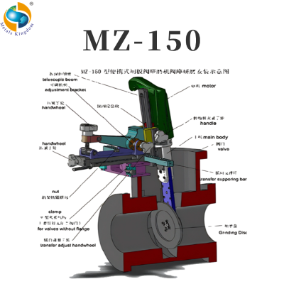 MZ150 Портативная машина для шлифования затворных кранов Портативная машина для шлифования и заточки клапанов для затворных кранов Портативная машина для шлифования и заточки клапанов
