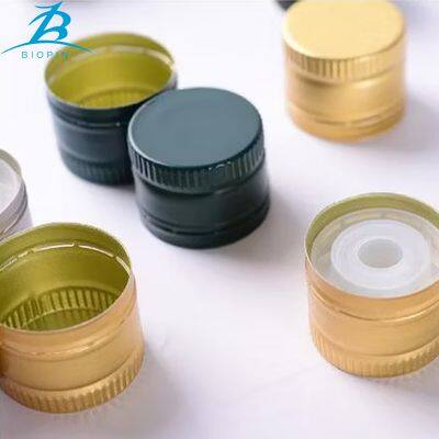 31.5*24mm Aluminum Plastic Cap with Plastic Insert Olive Oil Glass Bottle