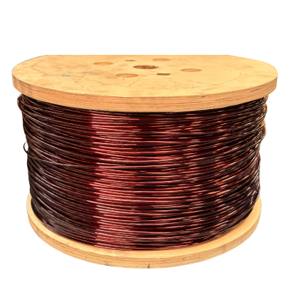 Round Magnet Wire Winding   Enameled Aluminum Wire  Used for  transformers Motors Electrical Applications Size 5.5mm