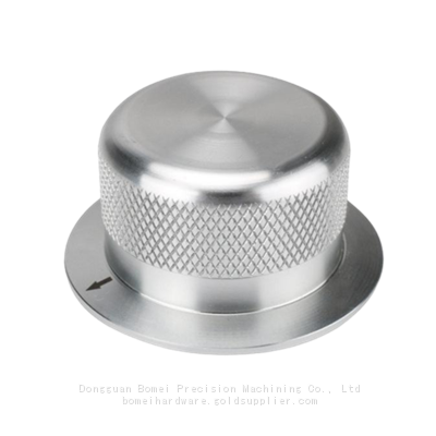 Custom Machined Aluminum Knurled Knobs CNC Lathe Turned Adjustment Knobs