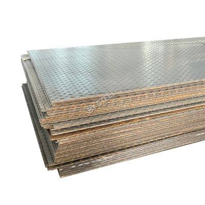 Hot Rolled Cold Rolled Iron Steel Plate Sheet Black Carbon Checkered Plate 1.5mm for Construction