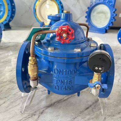 China Hot Sale Ductile Iron Control Valve Pn16 Regulating Valve 200x Control Valve for Water System photo-5