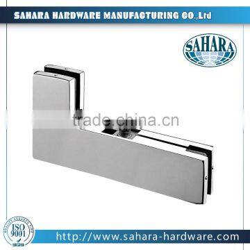 (FT-40) tempered glass door top crank clamps,glass patch fitting,crank patch fitting, glass door hinge clamp