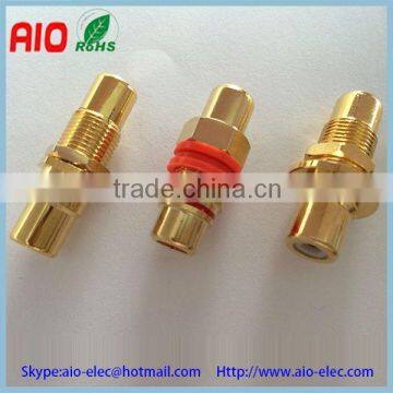 two way type RCA RGB Idouble female adaptor or panel