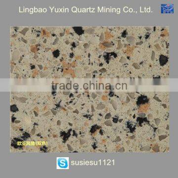 Luxury Black Desk Bathroom Design Lighted Bar Counter Quartz Stone photo-4