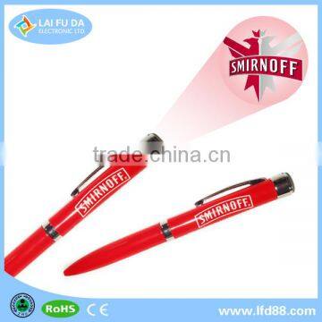 led projector logo pen torch for advertising